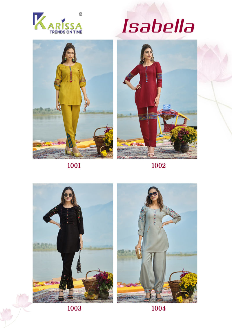 Karissa Isabella Viscose Silk Fancy Designer Stylish Kurti Collection