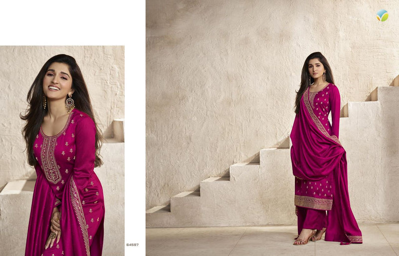 Vinay Fashion Kaseesh Aanchal Silk Heavy Embroidered Salwar Suits