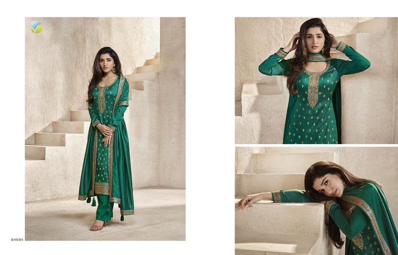 Vinay Fashion Kaseesh Aanchal Silk Heavy Embroidered Salwar Suits