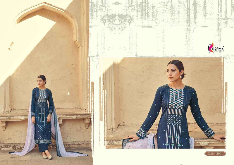 Kesari Trendz Kashmira Jam Satin With Fancy Designer Work Suits