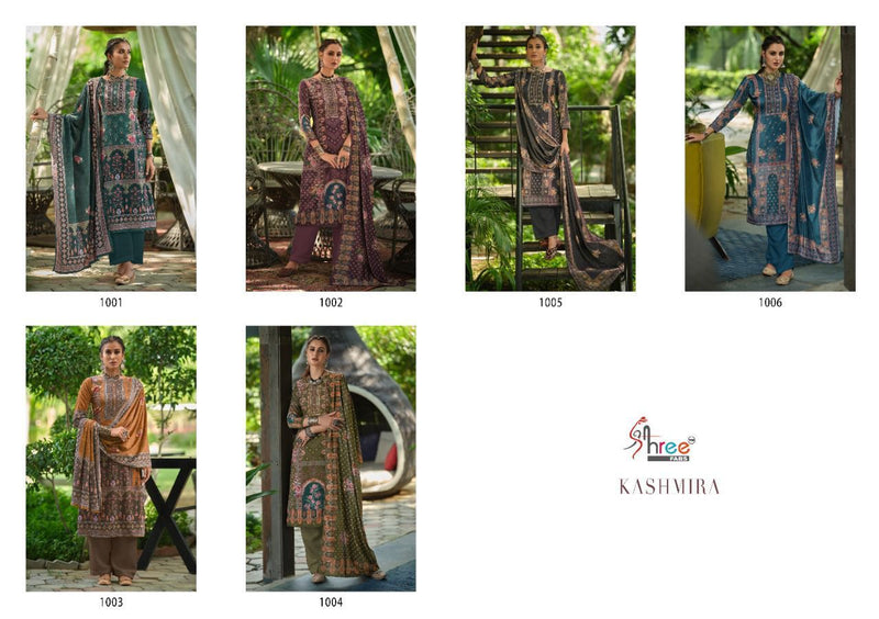 Shree Fabs Kashmira Velvet Digital Print With Swarovski Work Winter Suit Collection