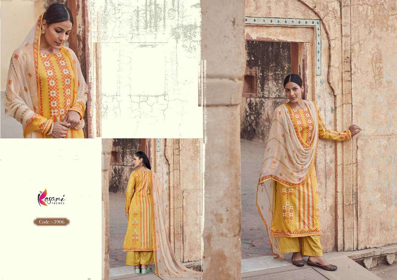 Kesari Trendz Kashmira Jam Satin With Fancy Designer Work Suits