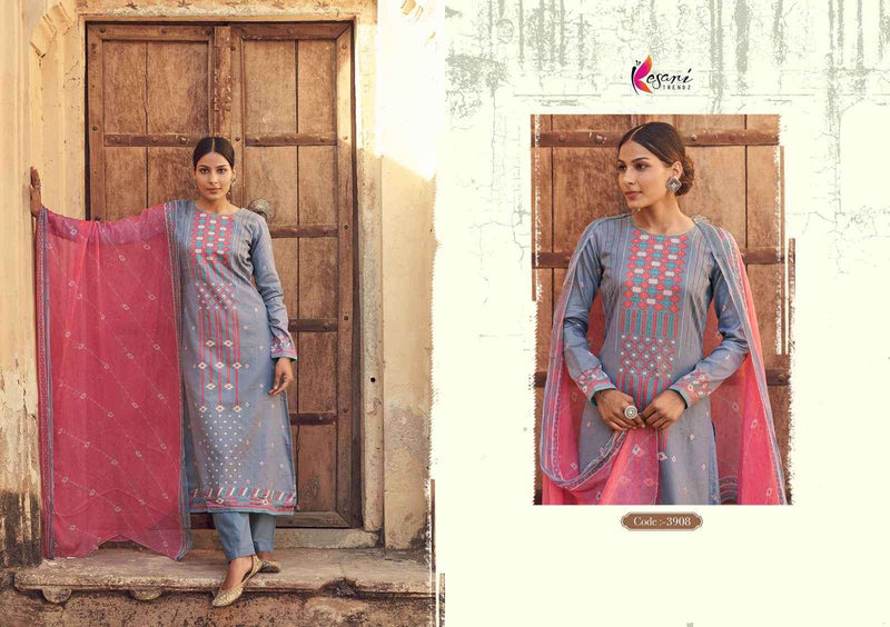 Kesari Trendz Kashmira Jam Satin With Fancy Designer Work Suits