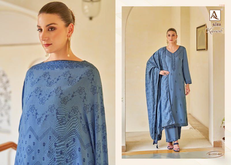 Alok Suits Kassesh Pashmina Designer Hand Work Winter Wear Suit Collection