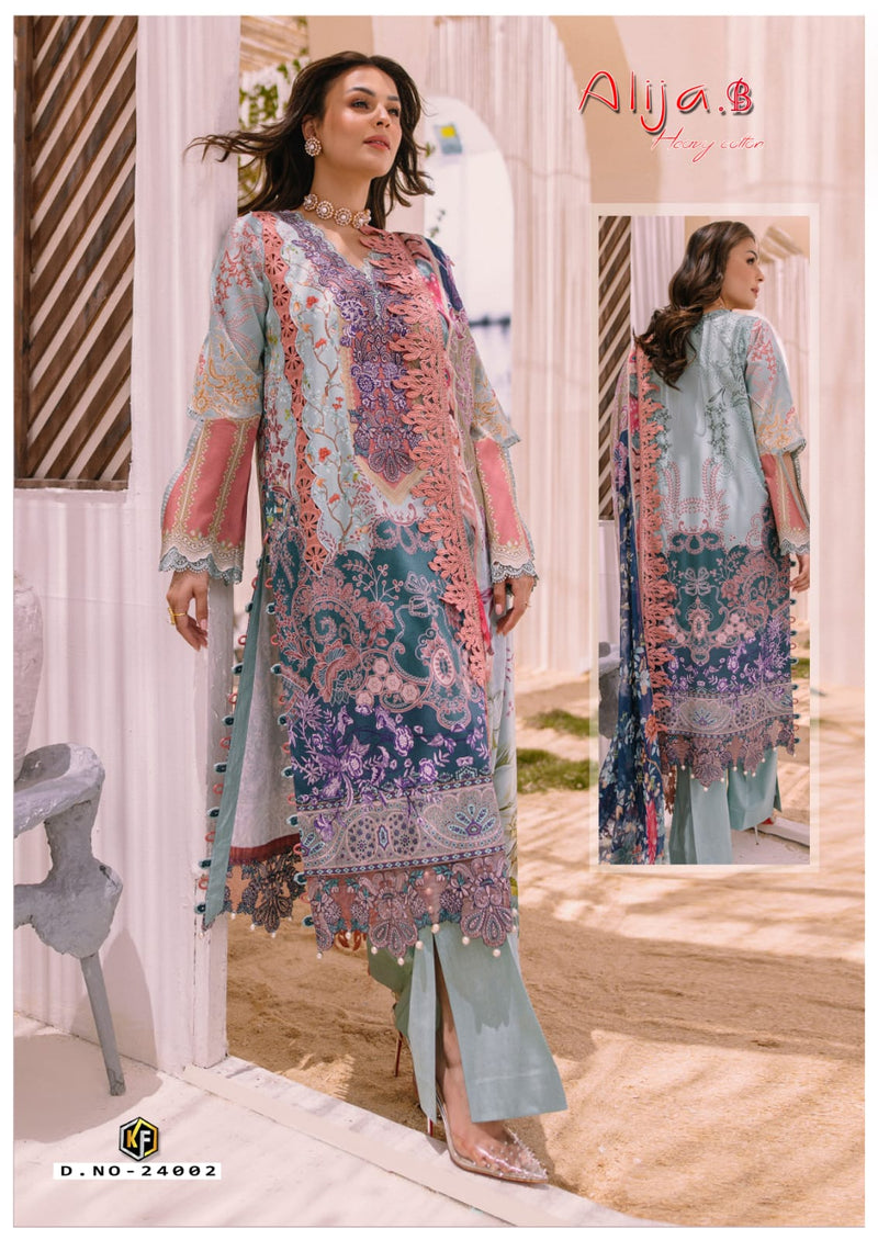 Keval Fab Alija B Vol 24 Cotton Karachi Work Fancy Salwar Kameez