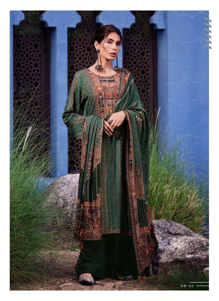 Varsha Killim Pashmina Silk Digitally Printed Handwork Designer Suit Collection