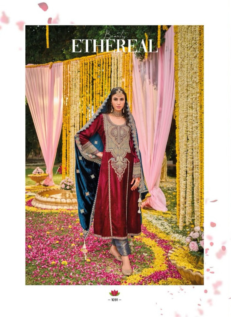 Cinderella Kuch Khaas Vol 9 Velvet With Embroidery Designer Salwar Suit Collection