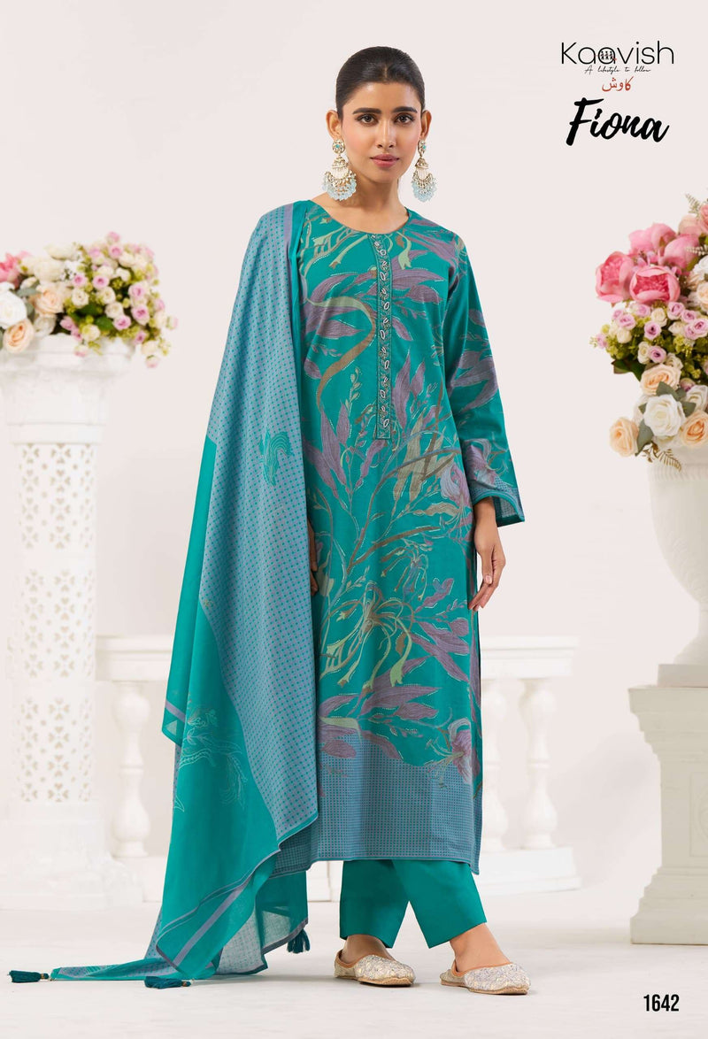 Kaavish Fiona Pure Lawn Cotton Embroidered Handwork Salwar Suit