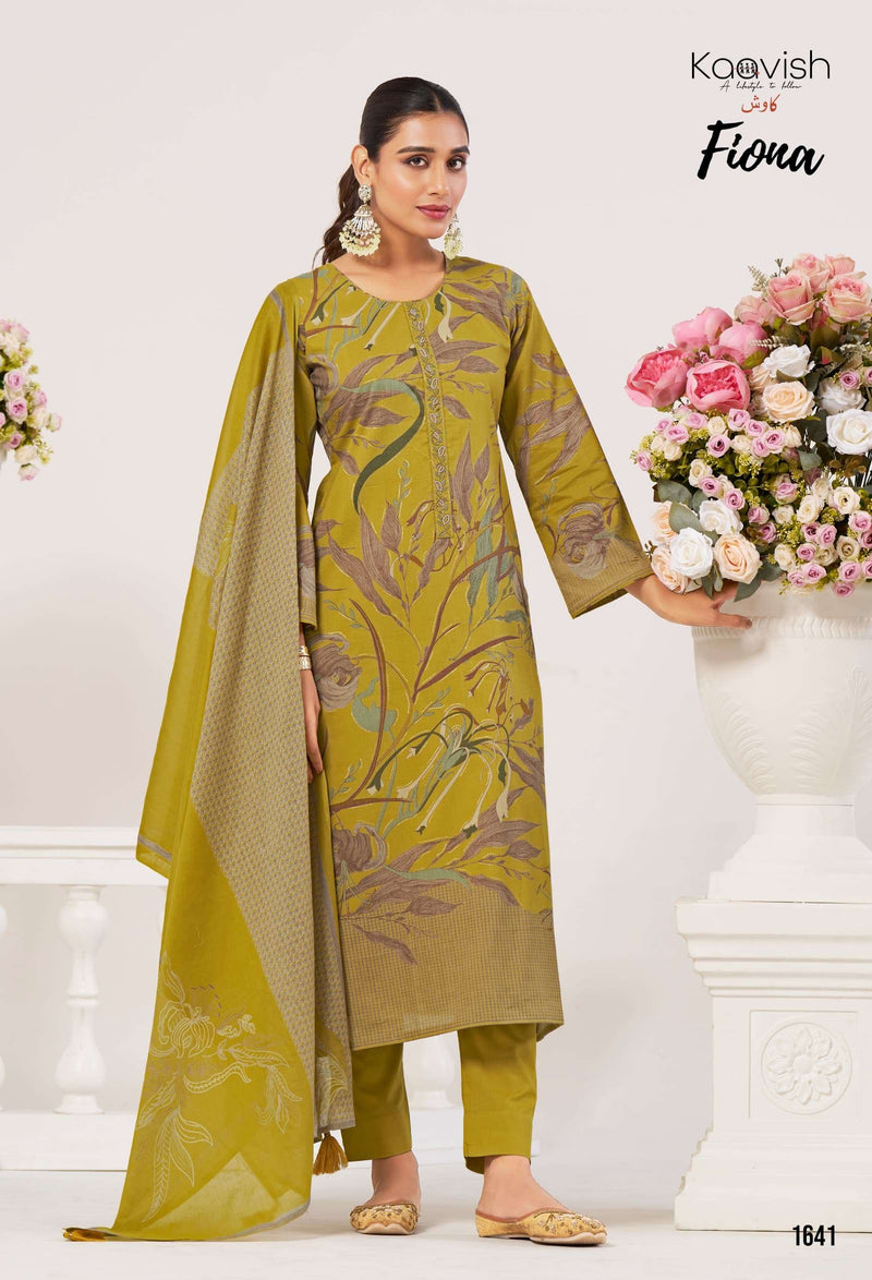 Kaavish Fiona Pure Lawn Cotton Embroidered Handwork Salwar Suit