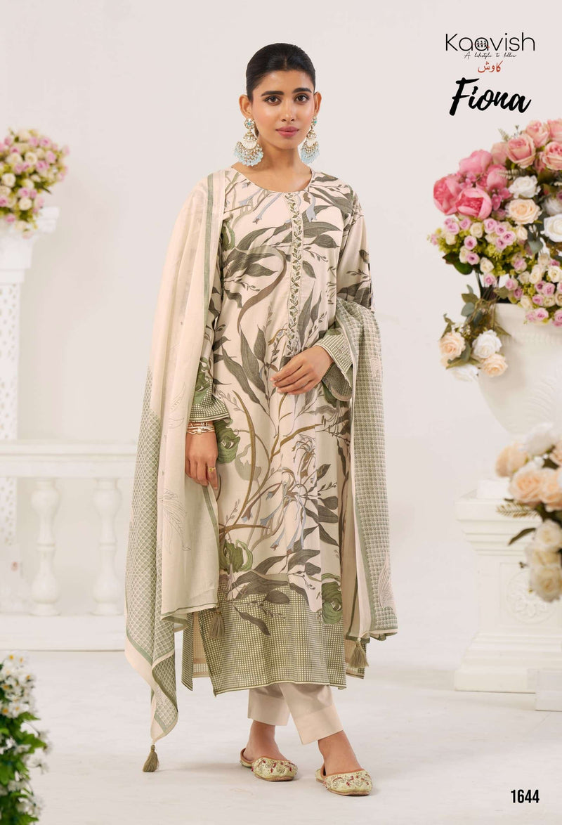 Kaavish Fiona Pure Lawn Cotton Embroidered Handwork Salwar Suit