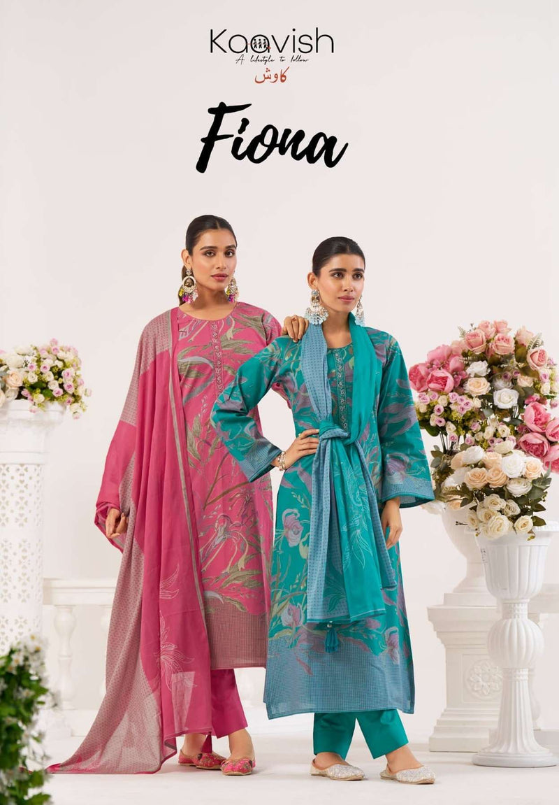 Kaavish Fiona Pure Lawn Cotton Embroidered Handwork Salwar Suit