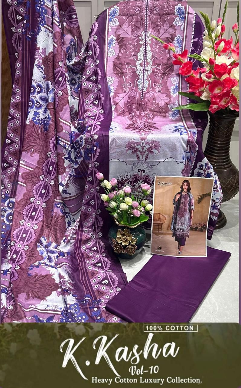 Keval Fab K Kasha Vol 10 Pure Cotton Printed Daily Wear Salwar Suit