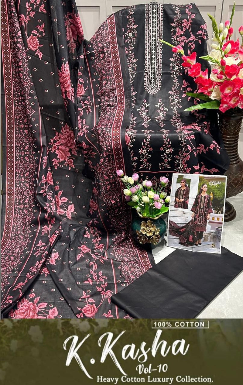 Keval Fab K Kasha Vol 10 Pure Cotton Printed Daily Wear Salwar Suit