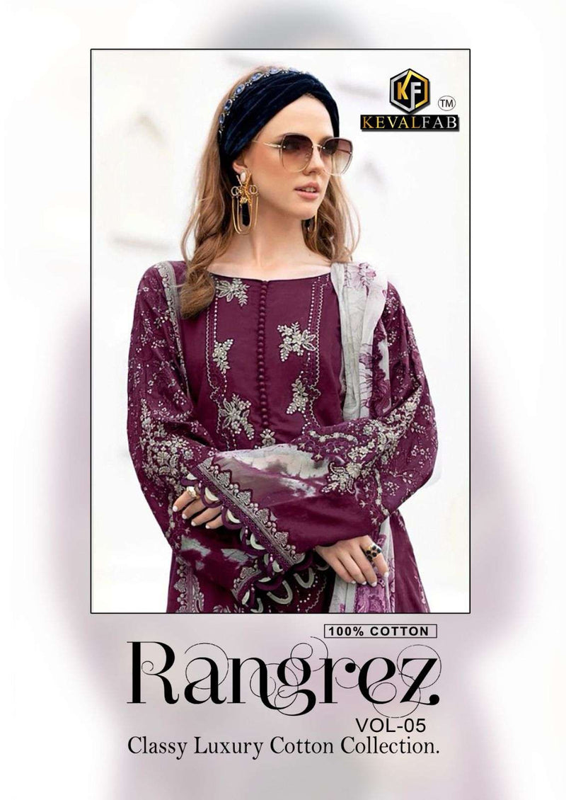 Keval Fab Rangrez Vol 5 Cotton Digital Karachi Printed Salwar Kameez