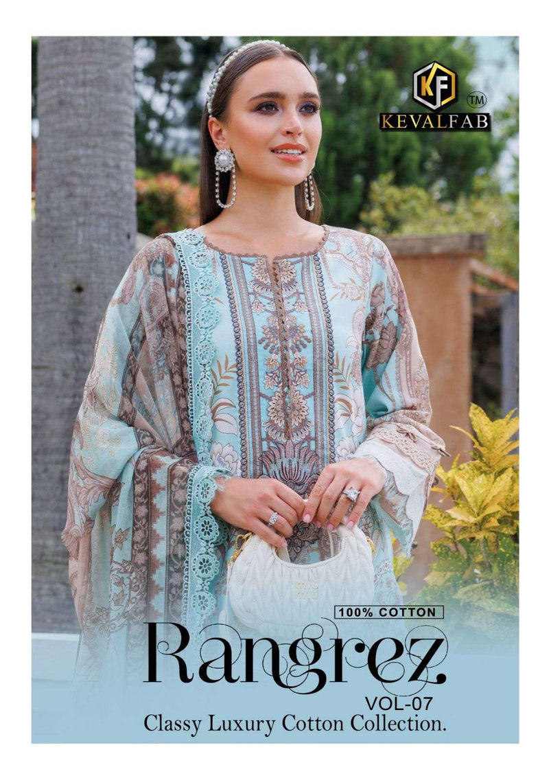 Keval Fab Rangrez Vol 7 Heavy Cotton Print Casual Wear Salwar Suit