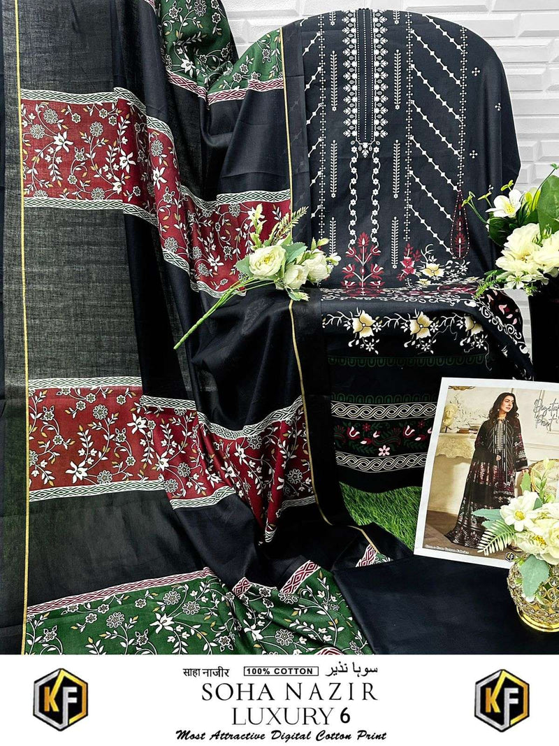 Keval Fab Soha Nazir Vol 6 Pure Cotton Printed Casual Wear Salwar Suit
