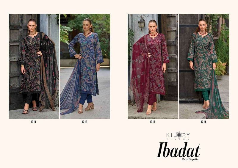 Kilory Trends Ibadat Pure Jam Cotton Embroidered Work Salwar Kameez