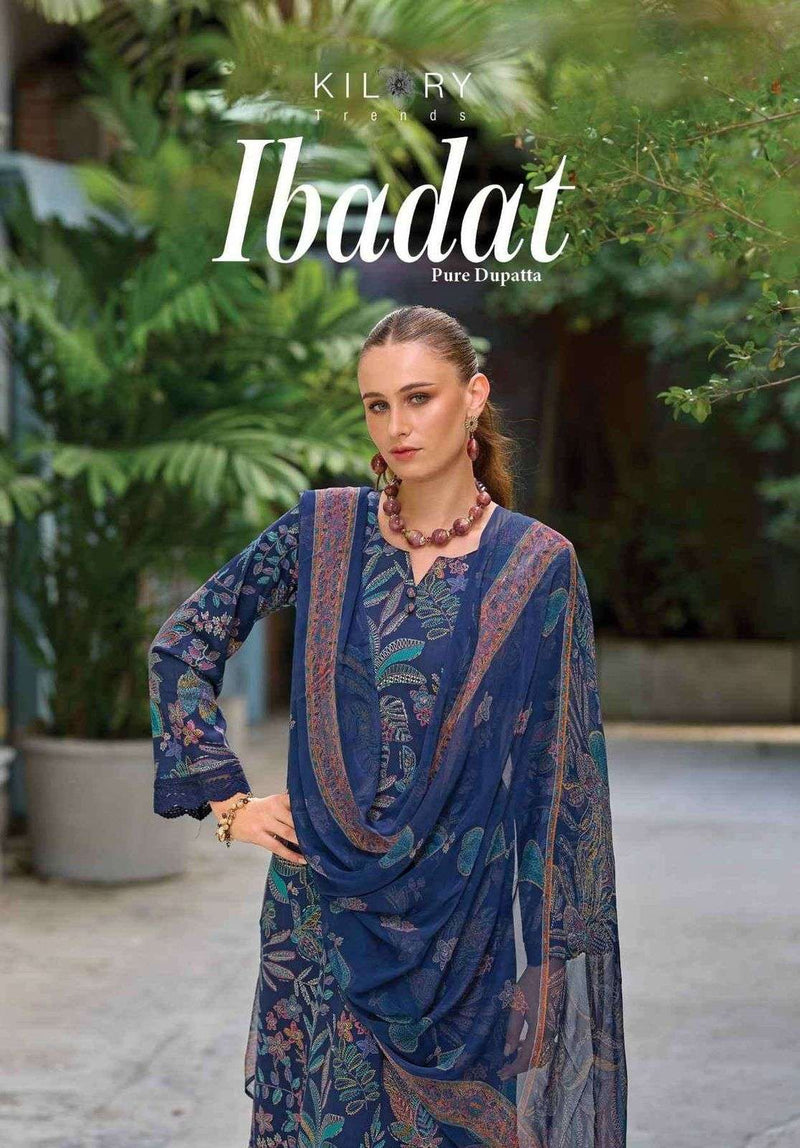 Kilory Trends Ibadat Pure Jam Cotton Embroidered Work Salwar Kameez