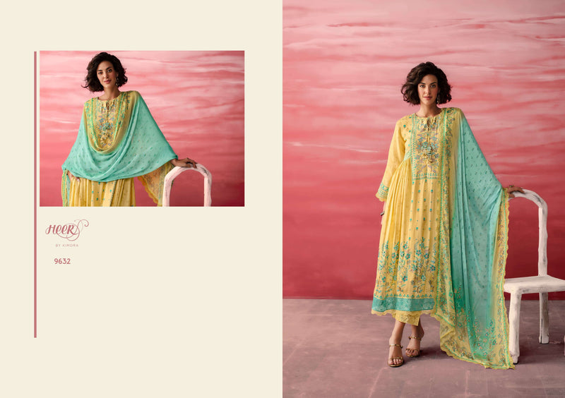 Kimora Fashion Heer Jimmy Pure Muslin Digital Print Embroidered Work Salwar Kameez