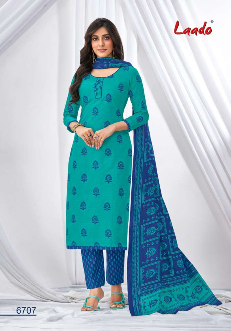 Laado Vol 67 Pure Cotton Printed Daily Wear Salwar Kameez