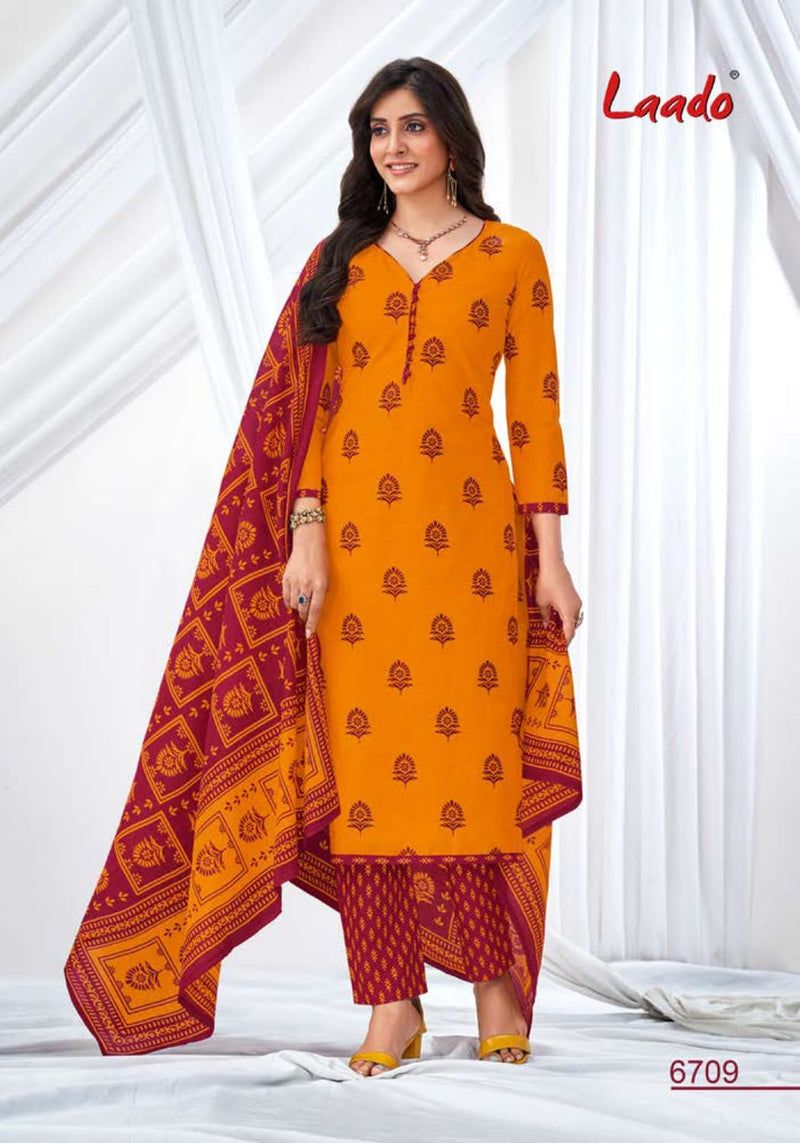 Laado Vol 67 Pure Cotton Printed Daily Wear Salwar Kameez