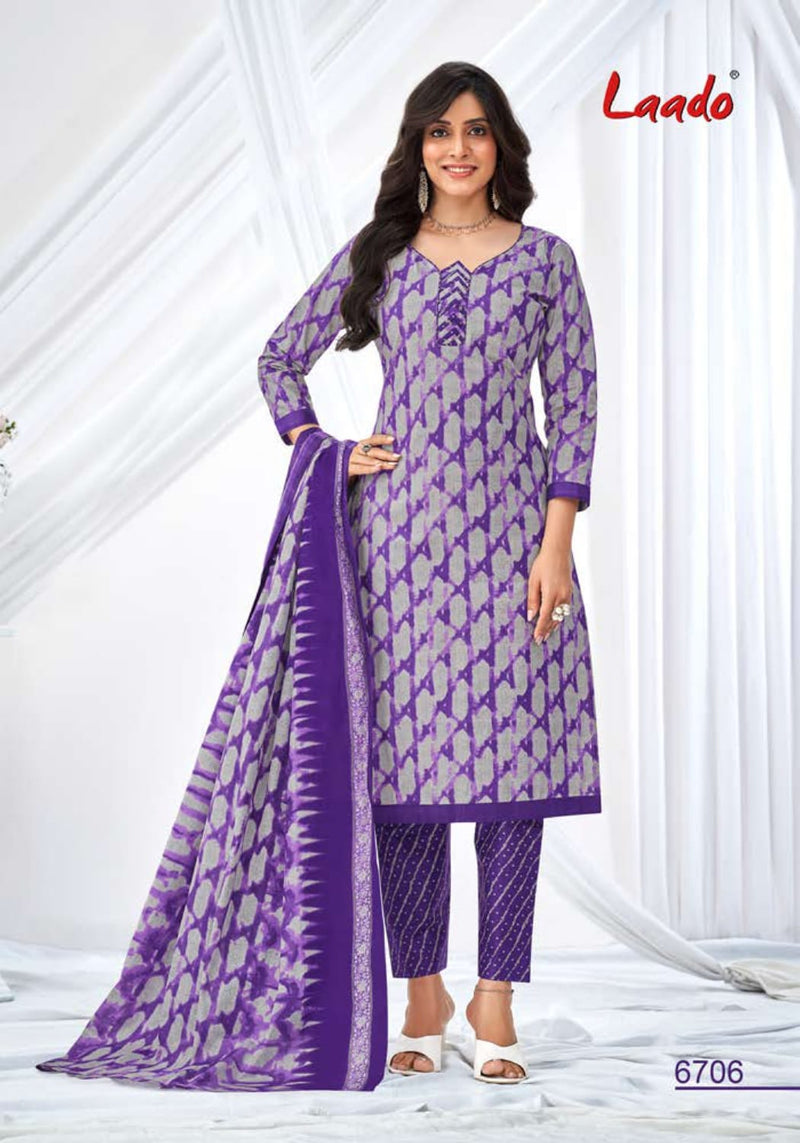 Laado Vol 67 Pure Cotton Printed Daily Wear Salwar Kameez