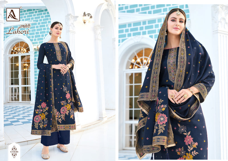 Alok Suits Lahori Viscose Dola Jacquard With Fancy Hand Work Designer Suits
