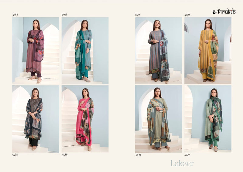 S Nirukth Lakeer Cotton Digital Print With Embroidery Work Suits