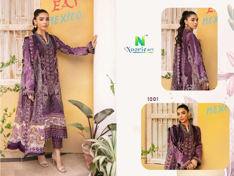 Noorie Art Lame Kashmir Velvet Work With Printed Salwar Kameez