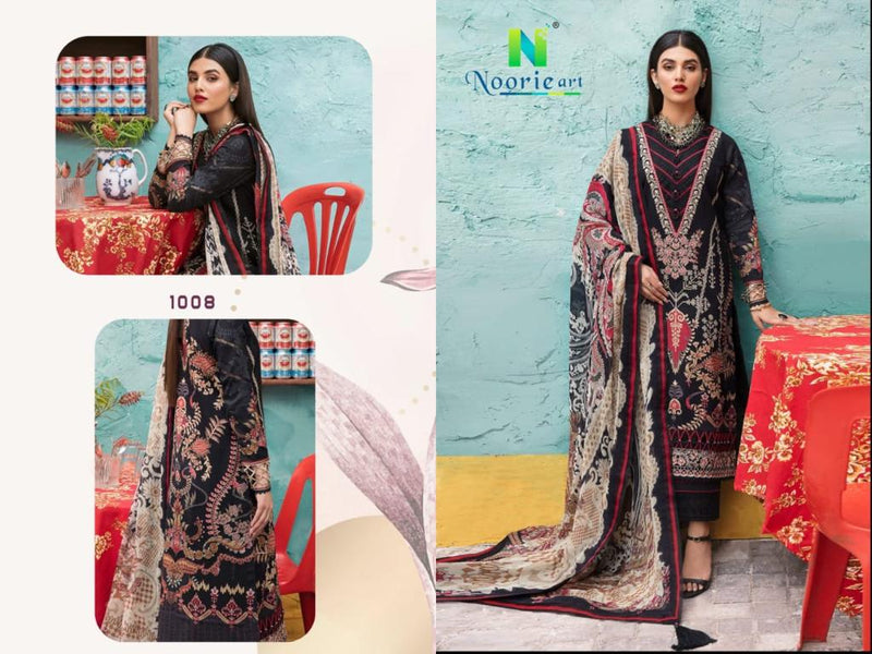 Noorie Art Lame Kashmir Velvet Work With Printed Salwar Kameez