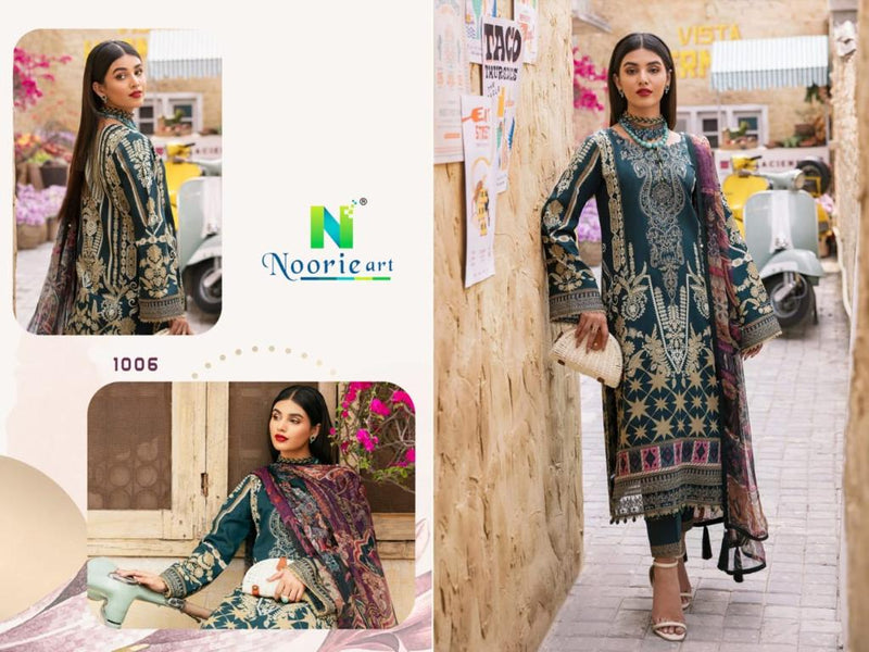 Noorie Art Lame Kashmir Velvet Work With Printed Salwar Kameez