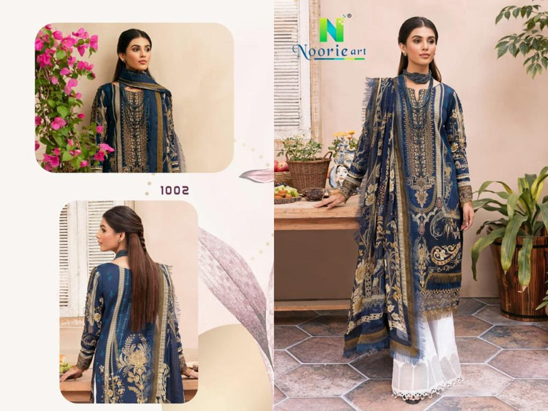 Noorie Art Lame Kashmir Velvet Work With Printed Salwar Kameez