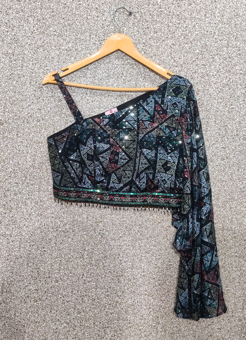 Mf Lehenga Collection Chinon Skirt With Printed Embroidery Work Lehnga Choli