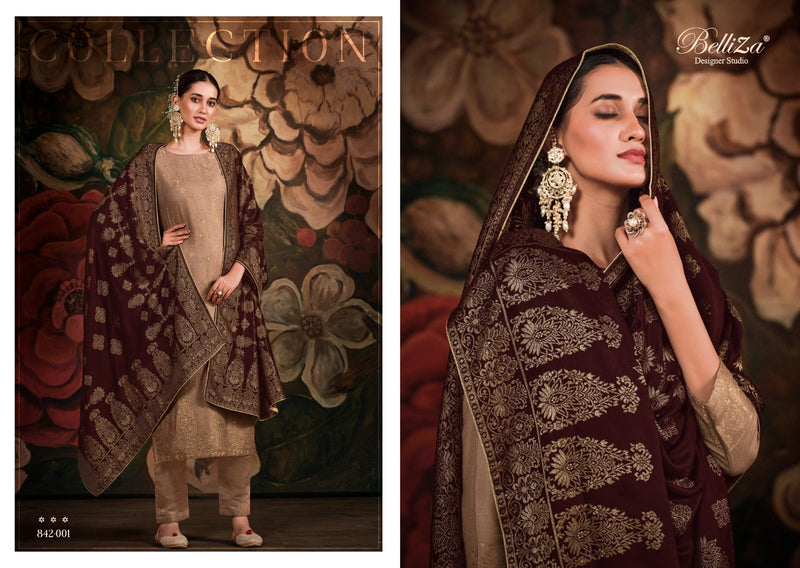 Belliza Designer Studio Libaas E Ishq Pashmina Jacquard Designer Suits