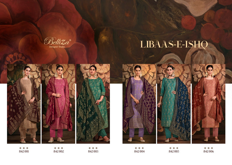 Belliza Designer Studio Libaas E Ishq Pashmina Jacquard Designer Suits