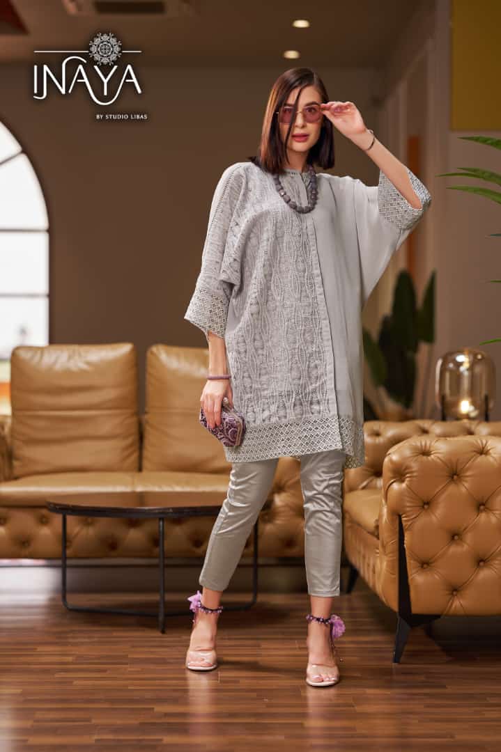 Inaya Libas Studio LPC 207 Georgette Fancy Designer Kurti Set Collection