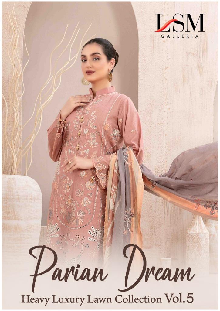 Lsm Galleria Parian Dream Vol 5 Lawn Cotton Printed Salwar Kameez
