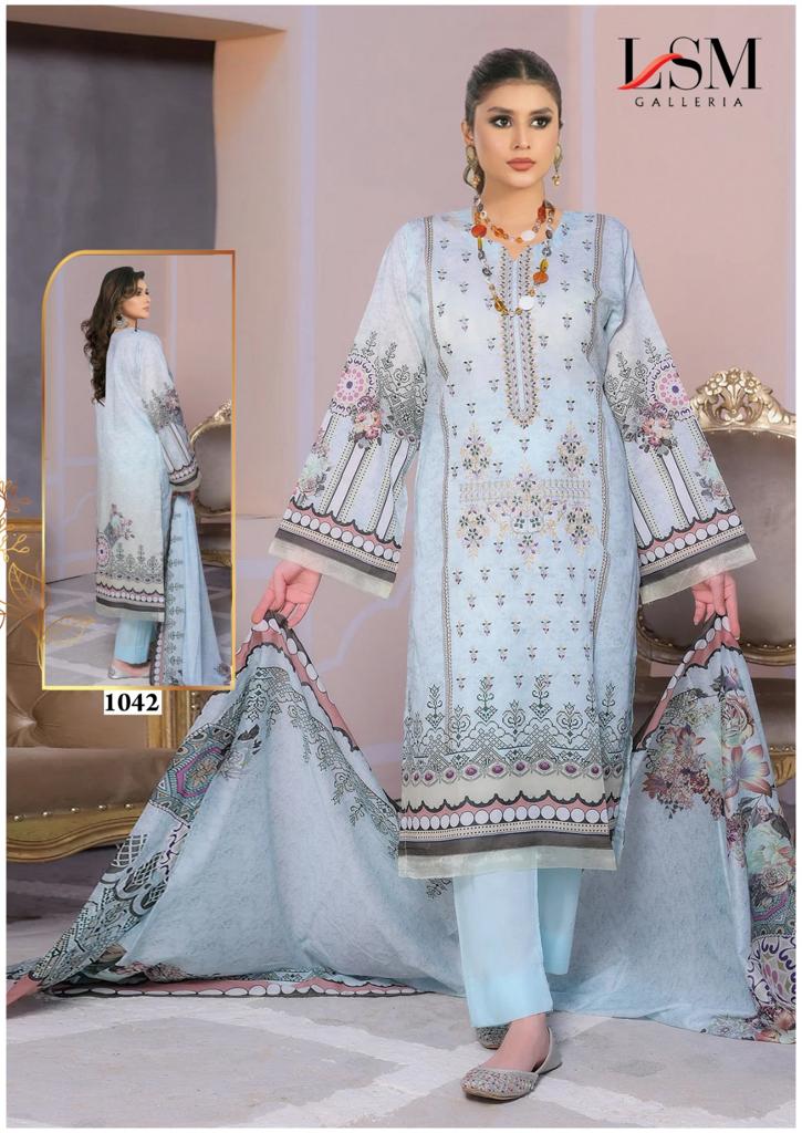 Lsm Galleria Parian Dream Vol 5 Lawn Cotton Printed Salwar Kameez