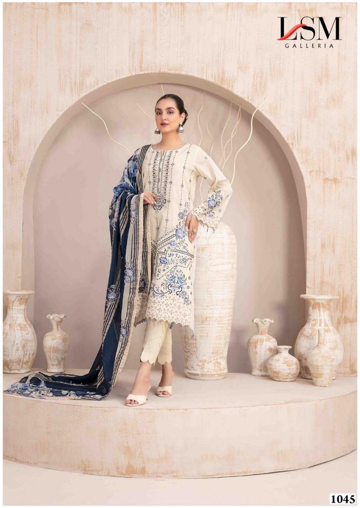 Lsm Galleria Parian Dream Vol 5 Lawn Cotton Printed Salwar Kameez