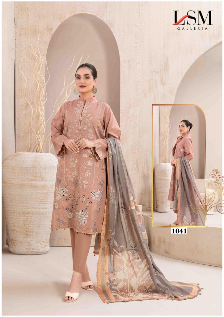 Lsm Galleria Parian Dream Vol 5 Lawn Cotton Printed Salwar Kameez