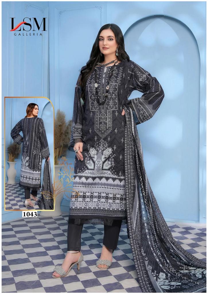 Lsm Galleria Parian Dream Vol 5 Lawn Cotton Printed Salwar Kameez