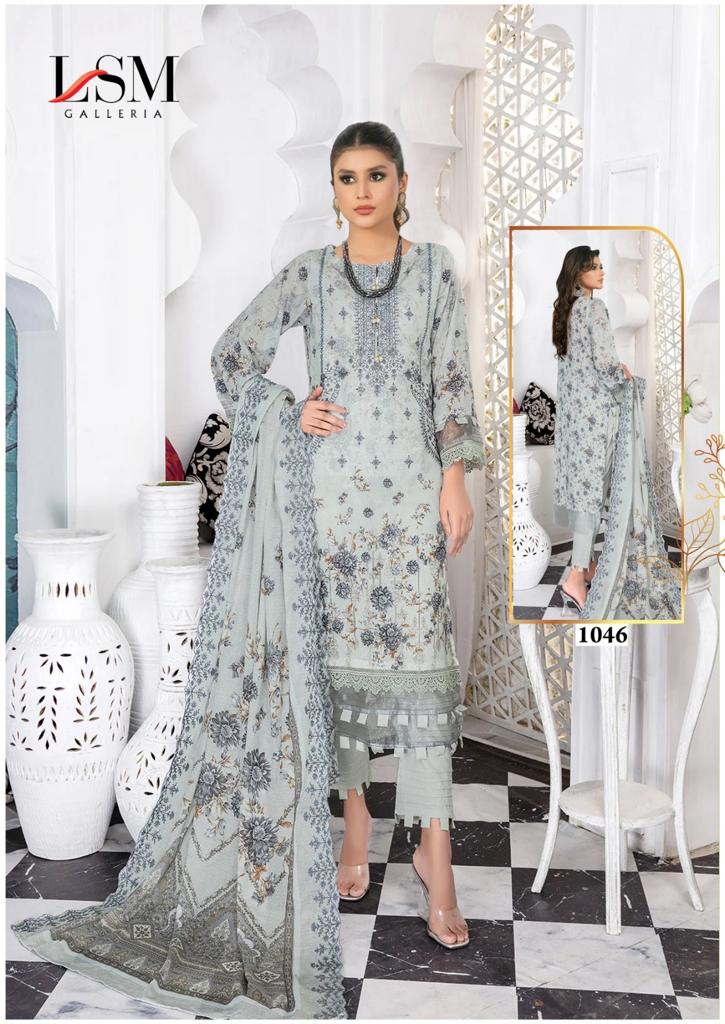 Lsm Galleria Parian Dream Vol 5 Lawn Cotton Printed Salwar Kameez