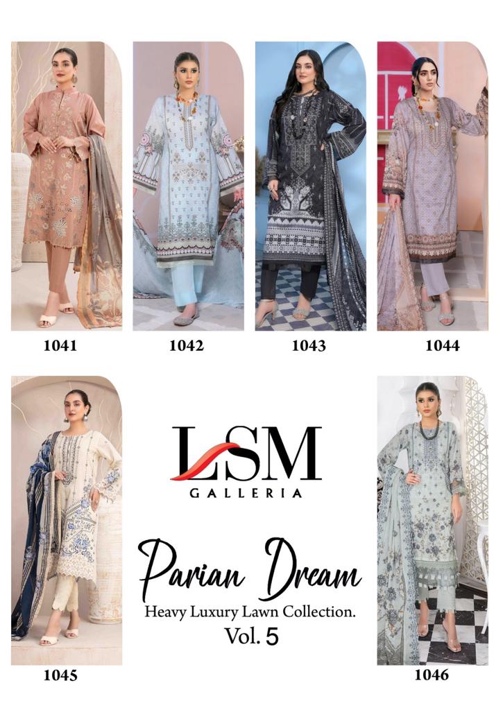 Lsm Galleria Parian Dream Vol 5 Lawn Cotton Printed Salwar Kameez