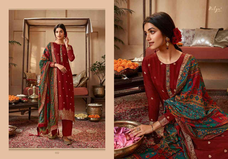 Lt Nitya Nayab Dola Jacquard With Fancy Hand Work Designer Traditional Wear Suits