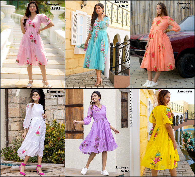 New fancy Gown Style Kurtis at Rs.765/Pcs in jaipur offer by Shivam Exports