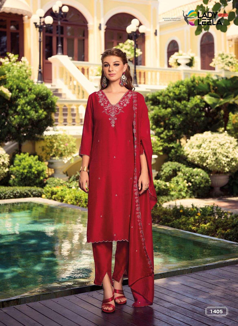 Lady Leela Noor Vol 3 Pure Simar Handwork Fancy Designer Kurti