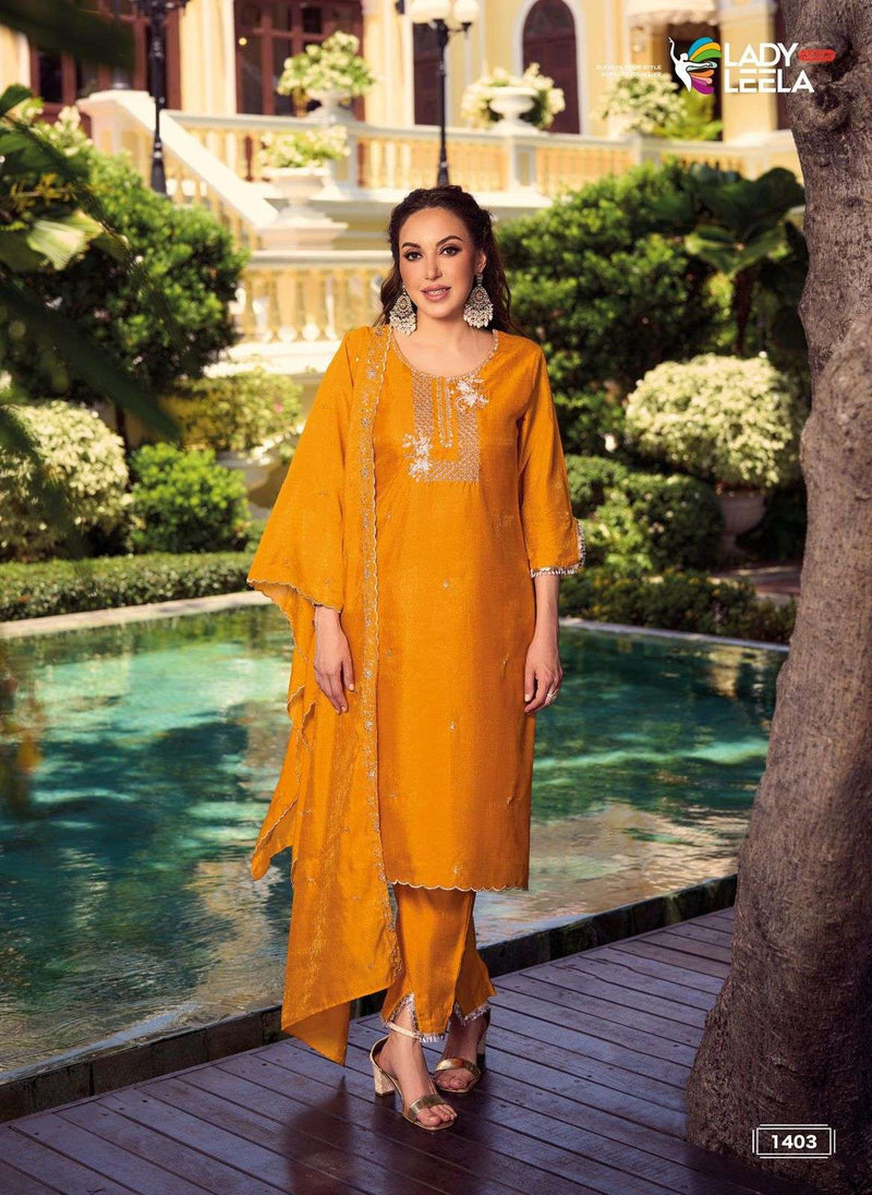Lady Leela Noor Vol 3 Pure Simar Handwork Fancy Designer Kurti