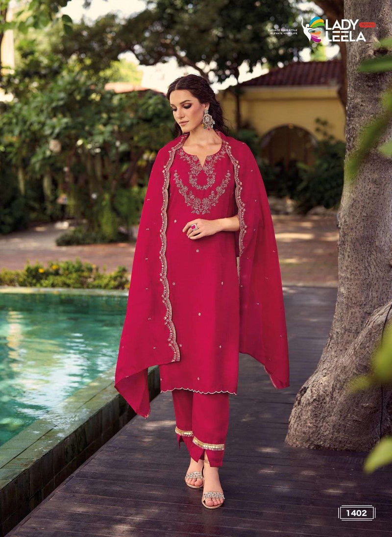Lady Leela Noor Vol 3 Pure Simar Handwork Fancy Designer Kurti