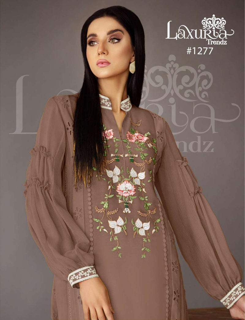 Laxuria Trendz Dno 1277 Faux Georgette Heavy Handwork Pret Kurti