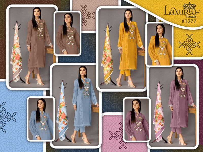 Laxuria Trendz Dno 1277 Faux Georgette Heavy Handwork Pret Kurti